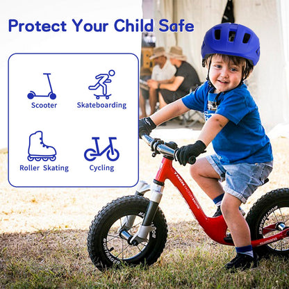 FAYDUDU Toddler Helmet Children's Bicycle Helmet Baby Multi-Sport Adjustable Helmet Sports Helmet Cycling Bicycle Scooter Skateboard Helmet Lightweight for Children Boys Girls from 2-8 Years Old