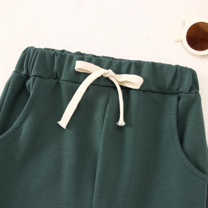BOUTIKOME Baby Clothing Boys Girls Outfits Newborn Baby Clothing Hoodie and Trousers Two Piece Set with Hood Warm Soft Long Sleeve Shirt Plain Children's Hoodie 