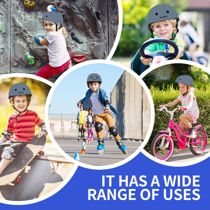 BURSUN Kinder Fahrradhelm Kinderhelm Skaterhelm für Alter 2-16 Jahre Jungen Mädchen, Kinderhelm für Fahrrad Roller Skateboard Scooter Roller Skating