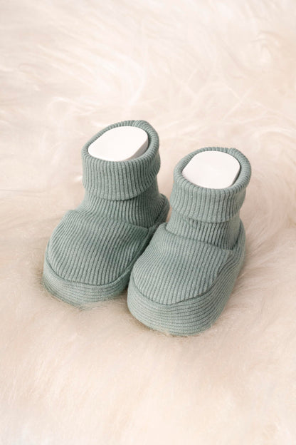 Generisch Baby Krabbel- Hausschuhe - Schuhe Neugeborene - Baumwolle - Diverse Farben - Mädchen - Jungs