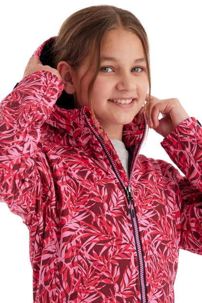 Killtec Girls' Softshell Jacket Print Softshell Jacket / Outdoor Jacket with Hood