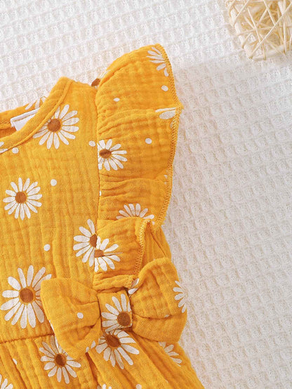 UUAISSO Newborn Baby Girl Clothing Long Sleeve Ruffle Jumpsuit Bowknot Romper Infant Girls Autumn Winter Outfits