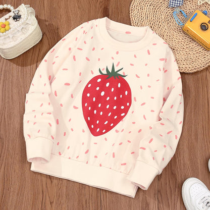 Gumyoss Sweatshirt Mädchen Pullover für Kinder Mädchen Baumwolle Sweater Kleinkind Mädchen Langarm Tops Alter 2-8 Jahre