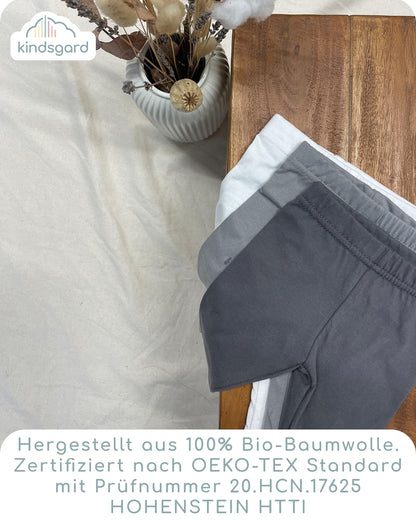 Kindsgard Bensker Leggings Pack of 3 - Baby Leggings - Easy to Put on and Take Off - Certified according to Oeko-Tex Standard