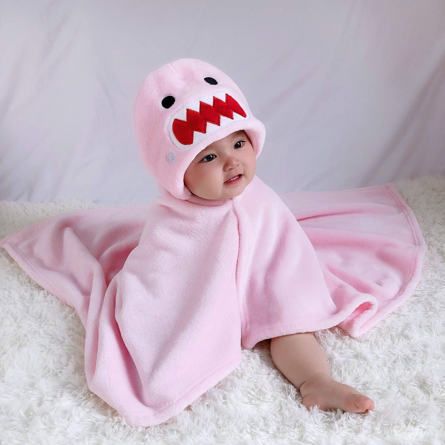 Doladola Baby Decke Babys Tier Design，Flanell Kinder Decke Kapuzenhandtuch für Mädchen und Jungen，Baby Kapuze Badeponcho Kinder Warm（gelbe Ente）