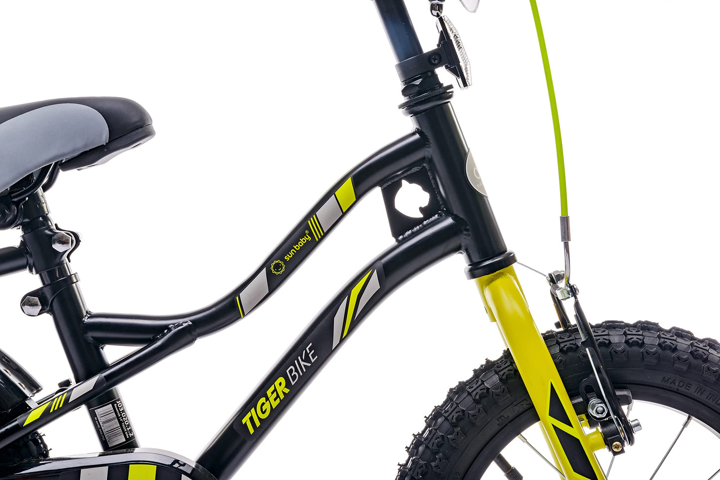 sun baby Jungenfahrrad Kinderfahrrad 14 und 16 Zoll Jungen Tiger Tracker Bike Leicht Stützräder mit Schubstange ab 2-6 Jahre BMX Fahrrad Kinder