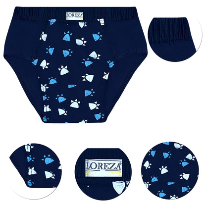 LOREZA ® 10 Pack Jungen Slips aus Baumwolle Unterhosen Größe 92-158