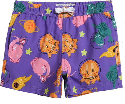 MaaMgic Jungens 4 Way Stretch Badehosen Schnelltrocknend Badeshorts mit Mesh-Futter Taschen und Verstellbarem Tunnelzug MEHRWEG