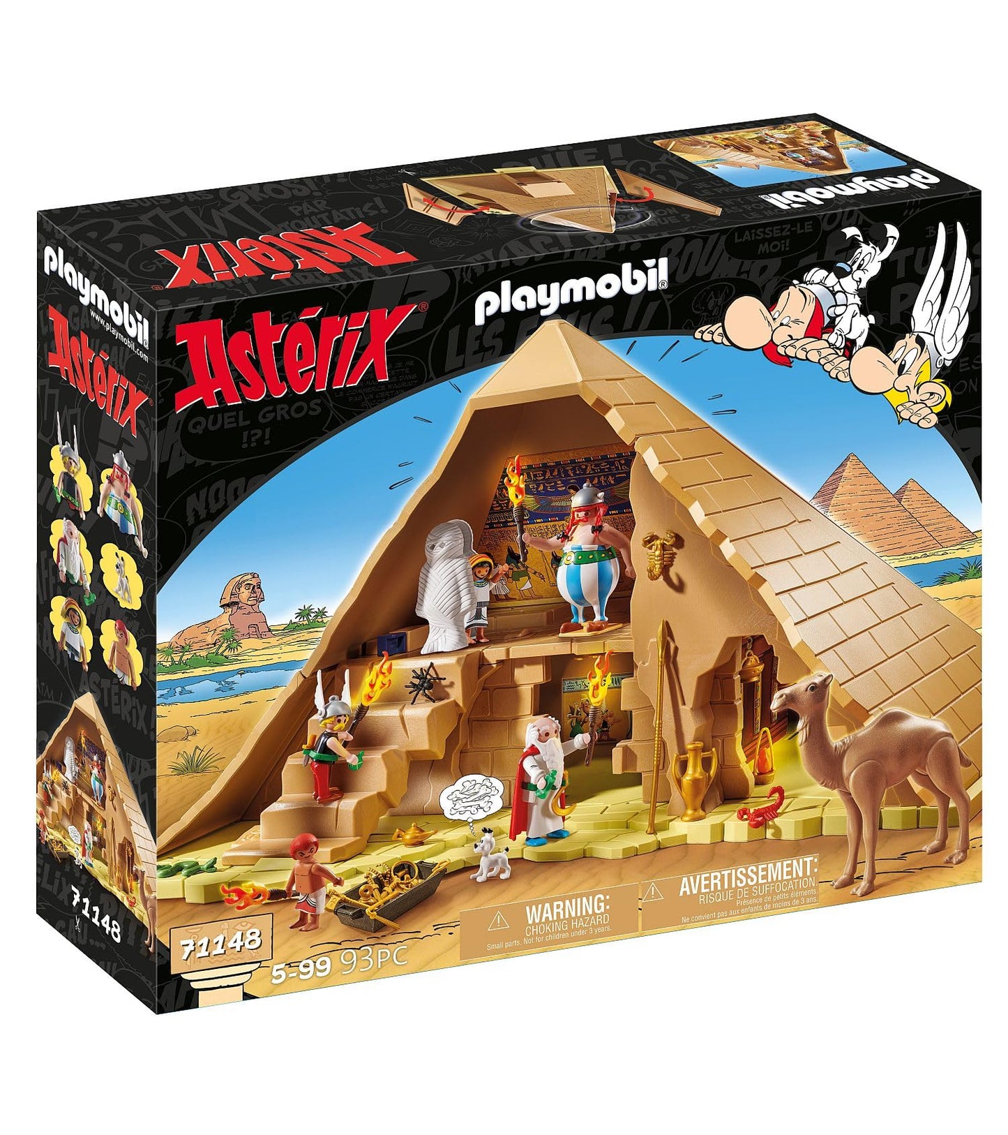 PLAYMOBIL Asterix 71542 Roman Camp, Exciting Conquest of the Camp by the Gauls, Includes Magic Potion for More Body Strength, Detailed Toy for Children from 5 Years