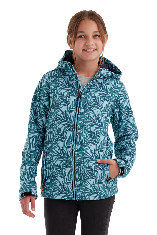 Killtec Girls' Softshell Jacket Print Softshell Jacket / Outdoor Jacket with Hood 