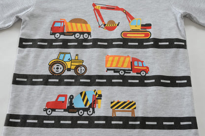 Dinosaurier-Pyjamas für Jungen, lange Nachtwäsche aus Baumwolle, Pyjamas für Kinder