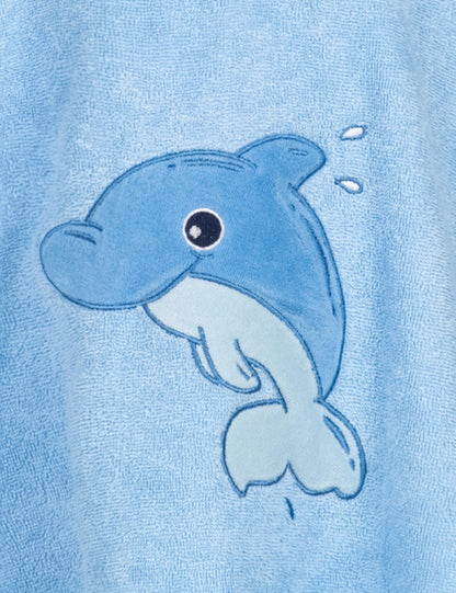 Morgenstern Bath Poncho Children's Baby Girls Boys 100% Cotton Oeko-Tex Baby Bath Towel Hooded Towel Bathrobe Terry Cloth