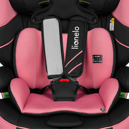 LIONELO LEVI I-SIZE 76-150 cm Kinderautositz, Gruppe 1 2 3, Seitenschutz, 10 Grad Kopfstützenverstellung Bequeme Armlehnen Verstellbare Rückenlehne, R129 i-Size