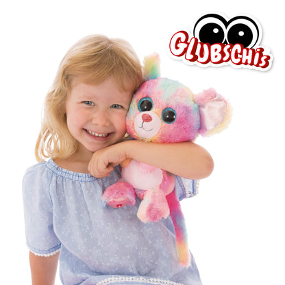 NICI Glubschis: Das Original – Waschbär Clooney 25 cm – Kuscheltier Augen – Flauschiges Plüschtier mit großen Glitzeraugen – Schmusetier für Kuscheltierliebhaber – 45569