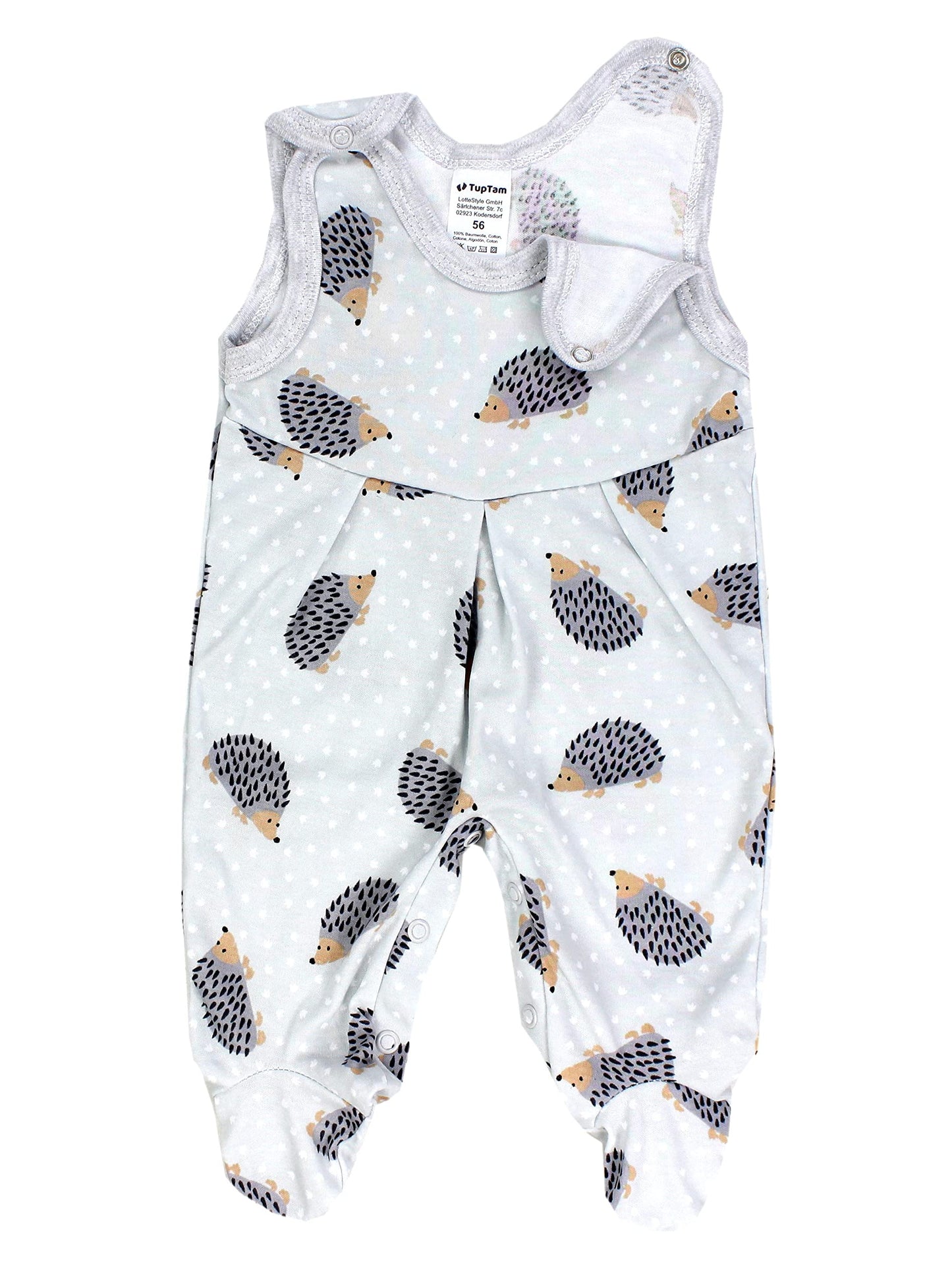 TupTam Baby Mädchen Strampler mit Fuß 3er Pack
