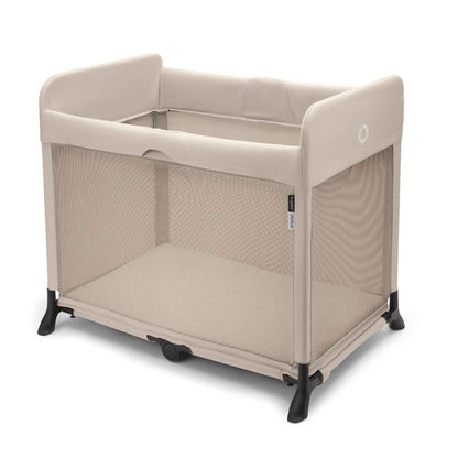 Bugaboo Stardust, 2-in-1, leichtes, kompaktes und faltbares Reisebett | kompakter Spielstall, mit Matratze, in 1 Sekunde aufgeklappt, für Babys und Kleinkinder, inklusive Tragetasche, Desert Taupe