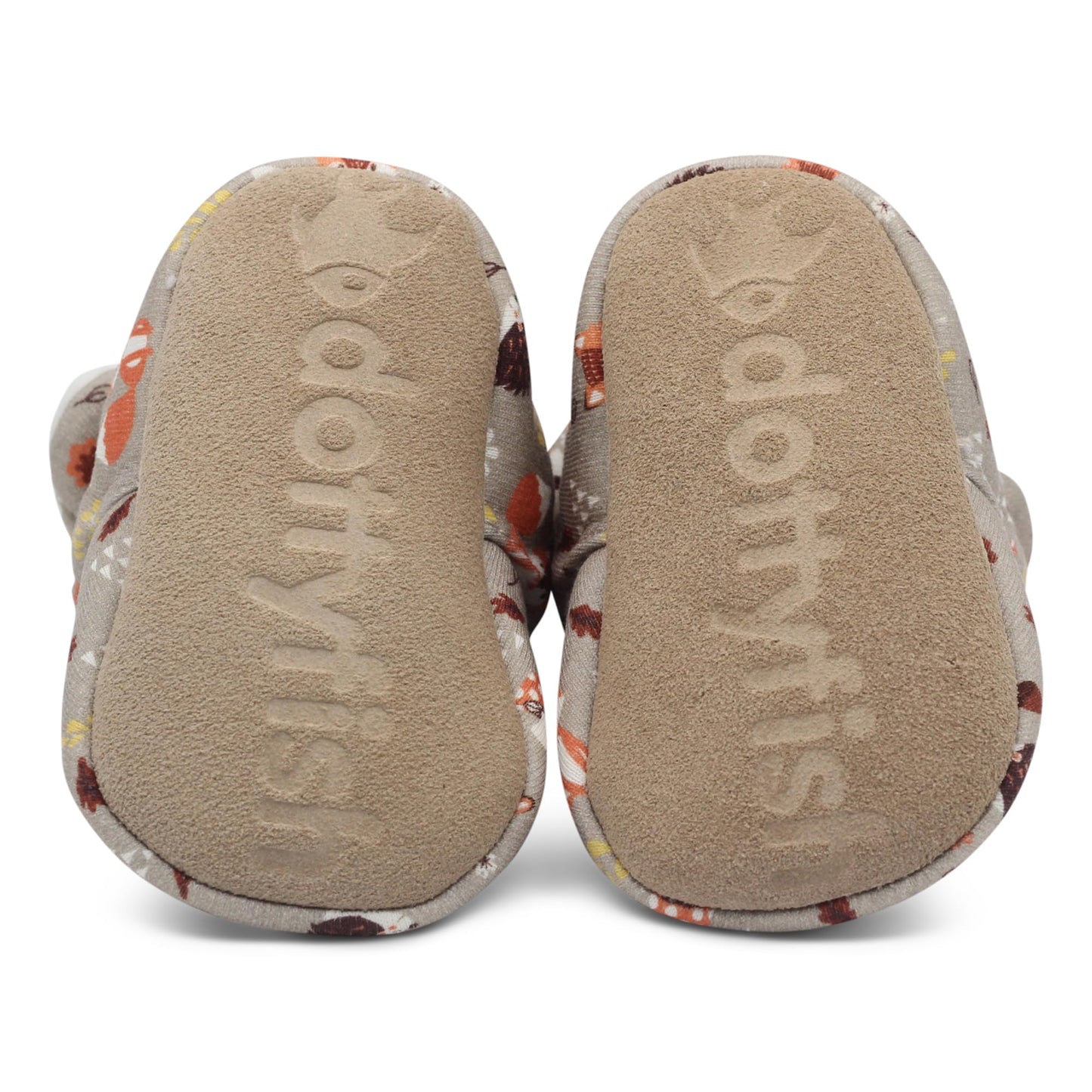 Dotty Fish Baby Winter Boots - Warm Non-Slip Cotton Crawling Shoes with Suede Sole - 0-24 Months