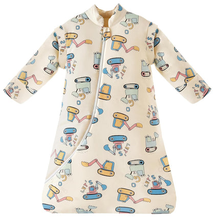 Chilsuessy Baby Sleeping Bag Winter, Removable Sleeves, Warm Lined 3.5 Tog Winter Sleeping Bags, Boys/Girls Sleeping Bag for Toddlers from 6 Months to 6 Years