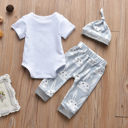 Baby Jungen Mädchen Ostern Kleidung Outfit Osterhase Baby Kleidung Set Körper Top + Hose Neugeborenen Weiche Baby Set Mein Erstes Ostern