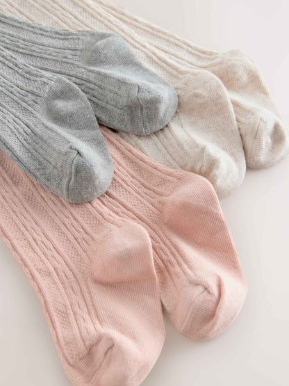 NEXT Baby Girls Baby Tights 3 Pack