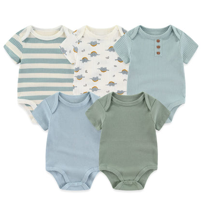 TONE Bodys Kurzarm für Neugeborene Baby Jungen und Mädchen 0-3m/3-6m/6-9m/9-12m Baumwolle