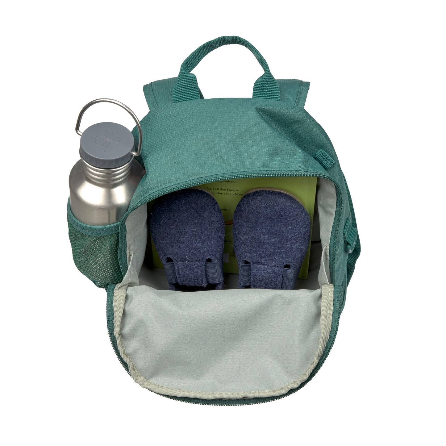 LÄSSIG Children's Backpack Nursery Bag with Chest Strap 6.5 L from 3 Years, Adventure Tractor, Kids Backpack