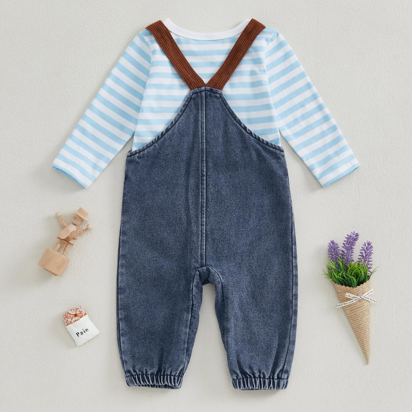 Baby Jungen Kleidung Strampler Latzhose Set Kleidung Sets für Jungen Baby Set Neugeborenes Geschenk