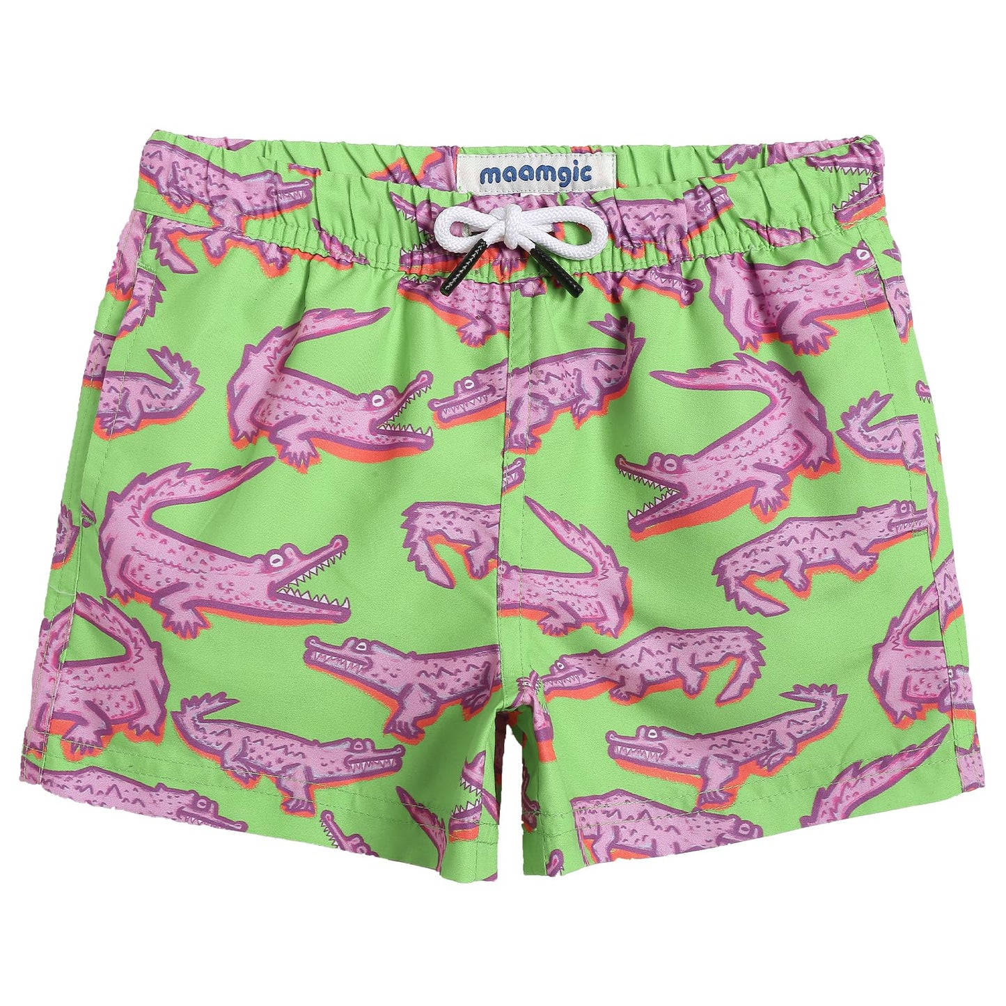 MaaMgic Badehose Jungen Sommer Badeshorts Schnelltrocknend Boardshorts mit Netzfutter Taschen und Verstellbarem Tunnelzug Urlaub Shorts