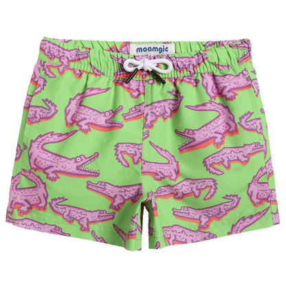 MaaMgic Badehose Jungen Sommer Badeshorts Schnelltrocknend Boardshorts mit Netzfutter Taschen und Verstellbarem Tunnelzug Urlaub Shorts
