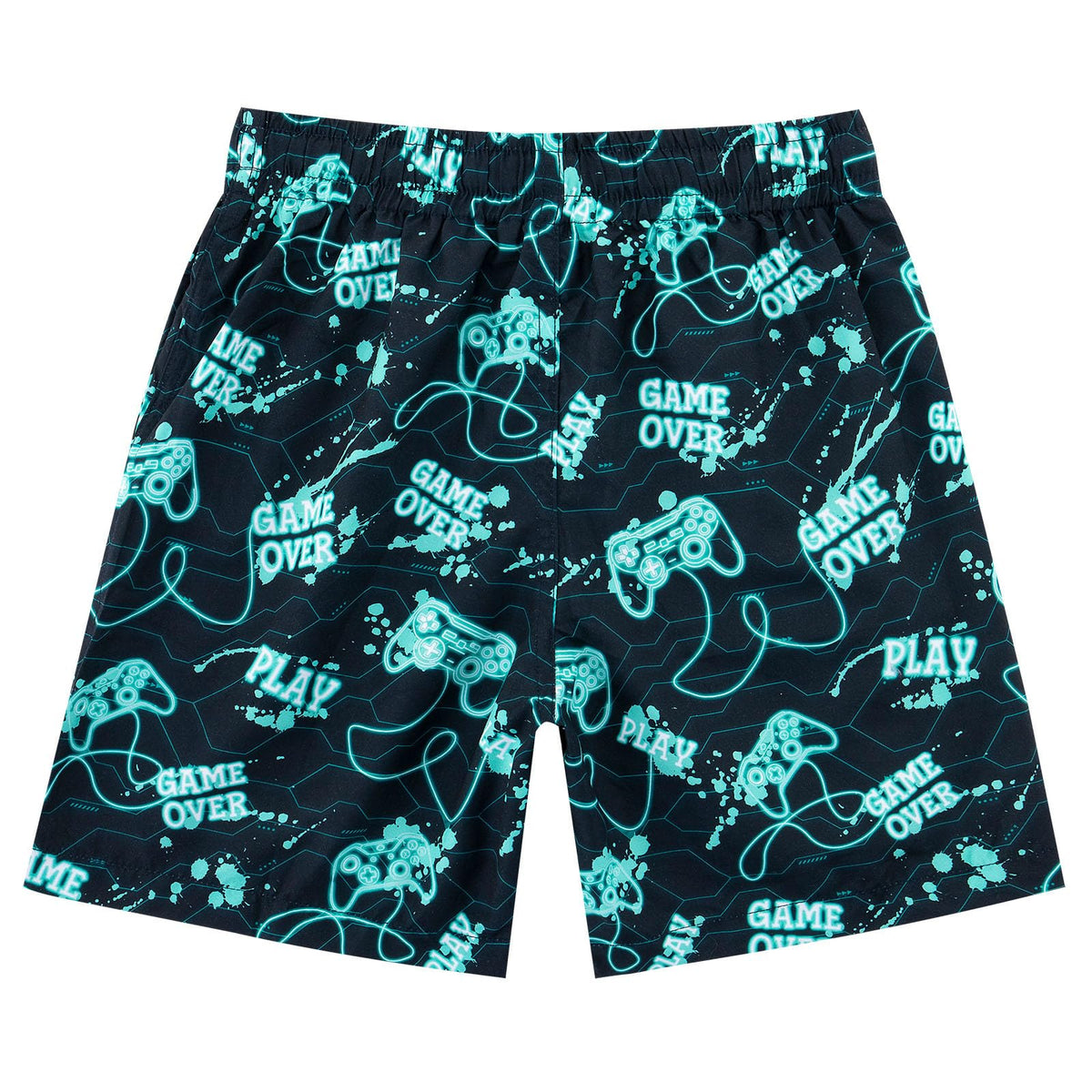 Fanient Badehose Jungen Schwimmshorts - 2 in 1 Badeshorts mit Kompression Liner für optimalen Komfort