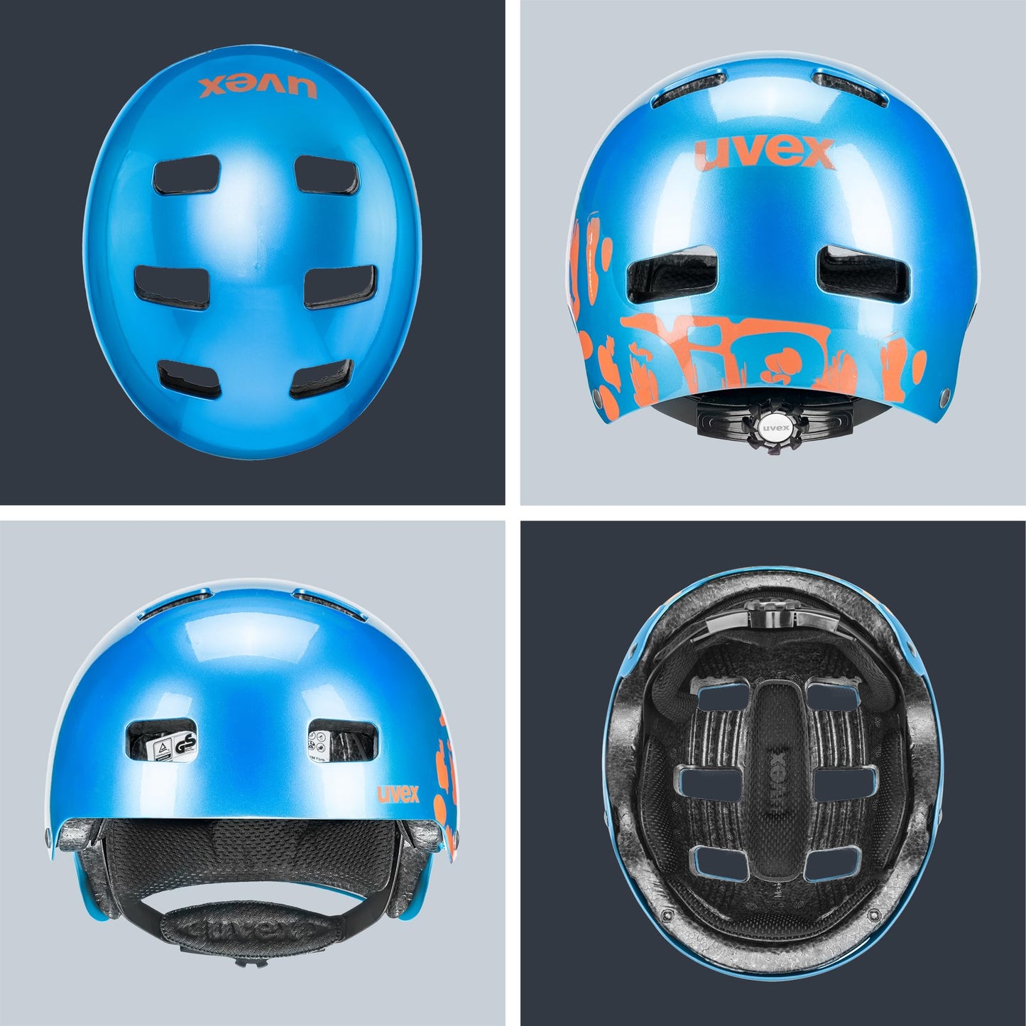 uvex Kid 3 - robust bicycle helmet for children - individual size adjustment - washable interior 