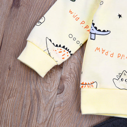 Geagodelia Baby Boys’ Clothing Set with Long Sleeve Top and Trousers