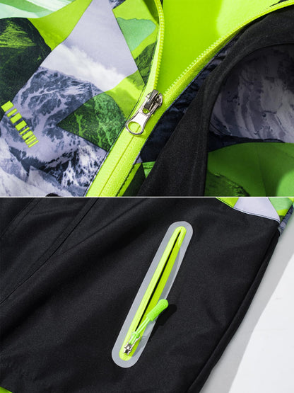 NATUST Boys' Lined Rain Jacket Wind and Waterproof Transition Jacket 