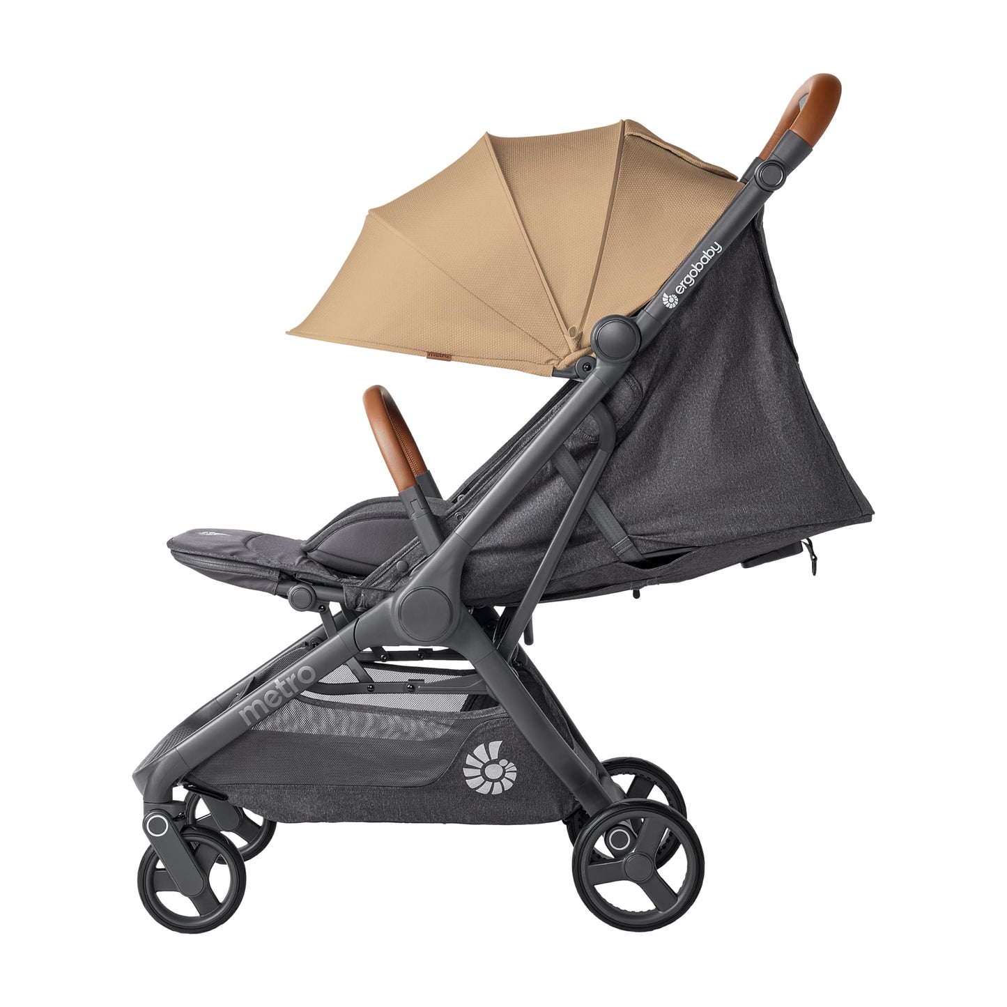 Ergobaby Metro3 Kinderwagen Buggy mit Liegefunktion, Baby-Buggy ab Geburt bis 22kg (0-4 Jahre), Zusammenklappbar und Autositz Kompatibel, höhenverstellbarer Griff, ergonomischer Sitz, Graphite Grey