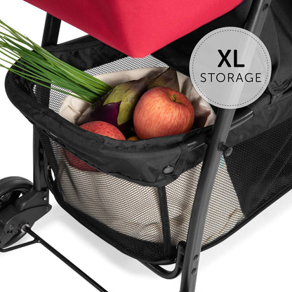 Hauck Lightweight Stroller up to 18 kg with reclining function from birth, small foldaway, sun canopy, large basket