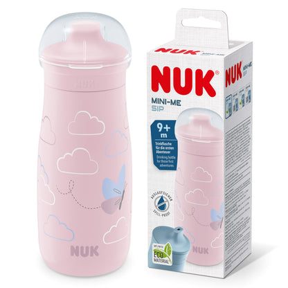NUK Kiddy Cup Night Trinklernflasche | Schnabeltasse mit Leuchteffekt | 12+ Monate | Auslaufsicher mit harter Trinktülle | Clip und Schutzkappe | BPA-frei | 300 ml | Planeten (blau), 10255678 - Meloni2