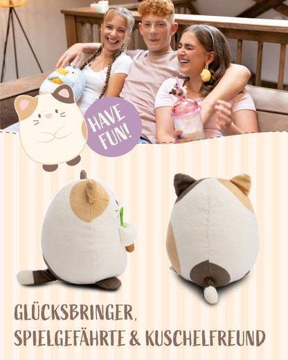 NICI MYMOCHI Fuchs Kuscheltier Geeks 16 cm mit Videospiel in Geschenkbox 11x12x6,5 cm, Flauschiges Stofftier zum Kuscheln, Spielen und Liebhaben - 61151