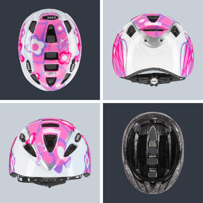 uvex Kid 2 - Lightweight bicycle helmet for children - individual size adjustment - expandable with LED light 