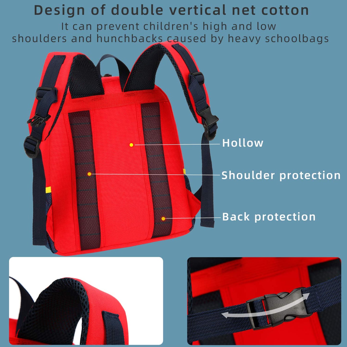 willikiva Car Dinosaur Toddler Kids Backpack for Boys and Girls Kids Waterproof Preschool Bag