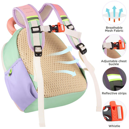 Kinderrucksack Mädchen 30cm Rucksack Kleinkind Kinderrucksack für 2-4 Jahre Kinder kindergartenrucksack Mini Tagesrucksack Reisetasche - Rosa Erdbeere
