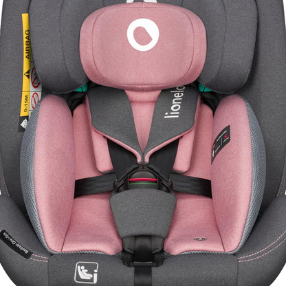 LIONELO Bastiaan i-Size One 360o drehbarer Autositz für Kinder von 40-150 cm, Montage in Fahrtrichtung und entgegen der Fahrtrichtung möglich, ISOFIX Pas TopTether Einstellbare Rückenlehne - Meloni2