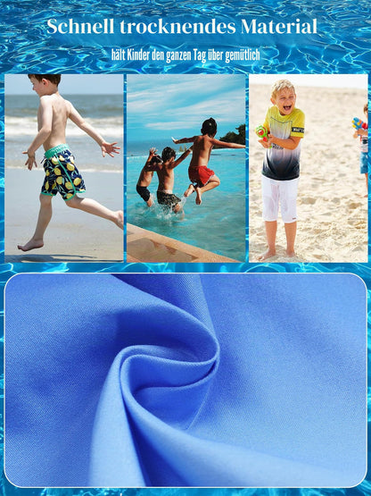 Badehose Jungen Farbverlauf Badeshorts mit Meshfutter und Verstellbarem Tunnelzug