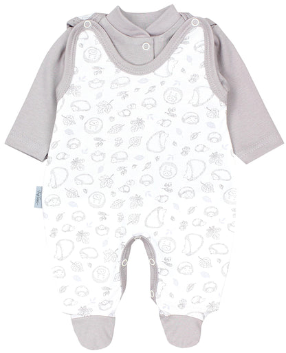 TupTam Baby Mädchen Jungen Strampler mit Langarmshirt Aufdruck Spruch 2 teilig