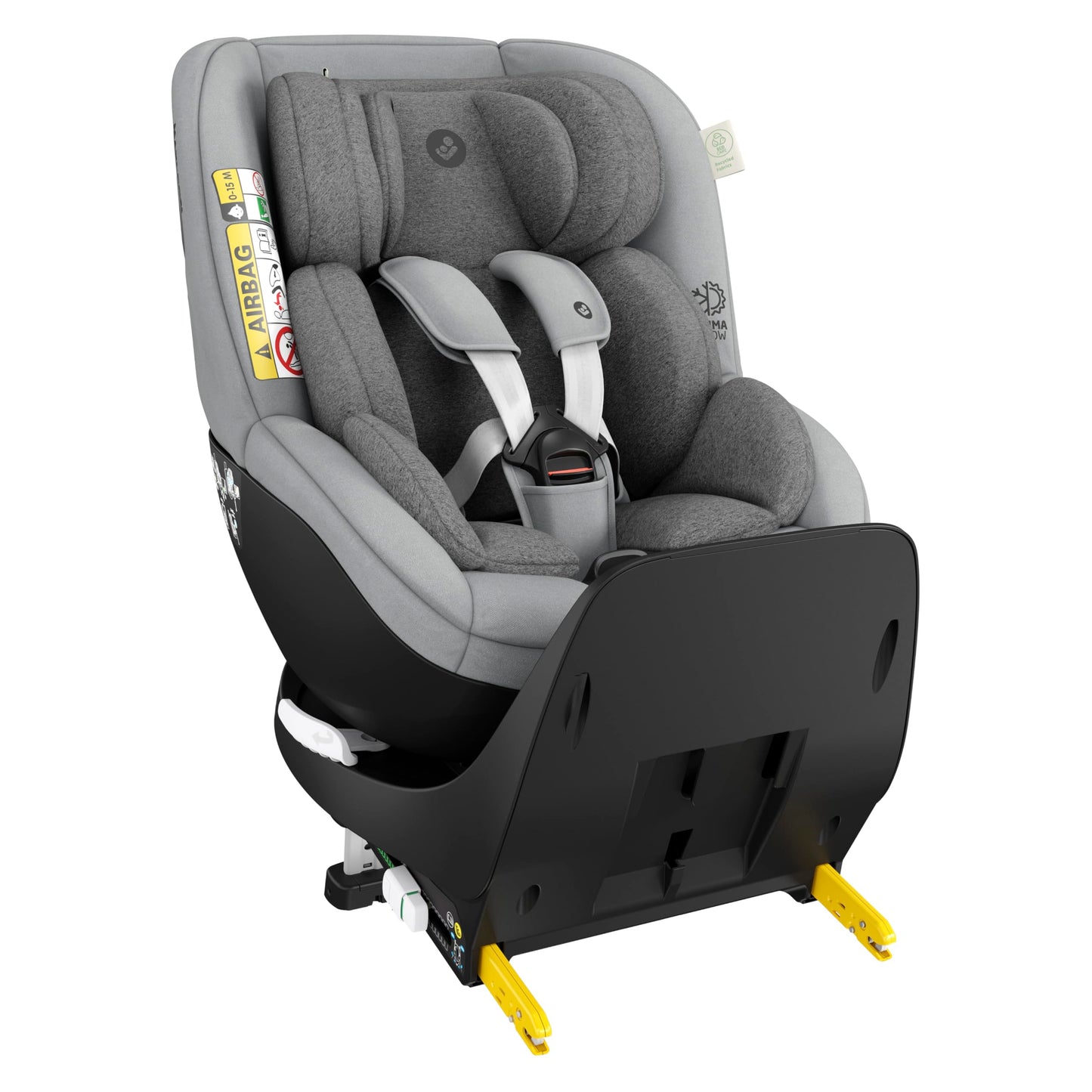 Maxi-Cosi Mica Pro Eco i-Size, 360°-Kindersitz mit ISOFIX, 0-4 Jahren, 40-105 cm, ClimaFlow, G-CELL-Seitenaufprallschutz, drehbarer Kindersitz, Neugeborene & Kleinkindsitz, Authentic Graphite - Meloni2