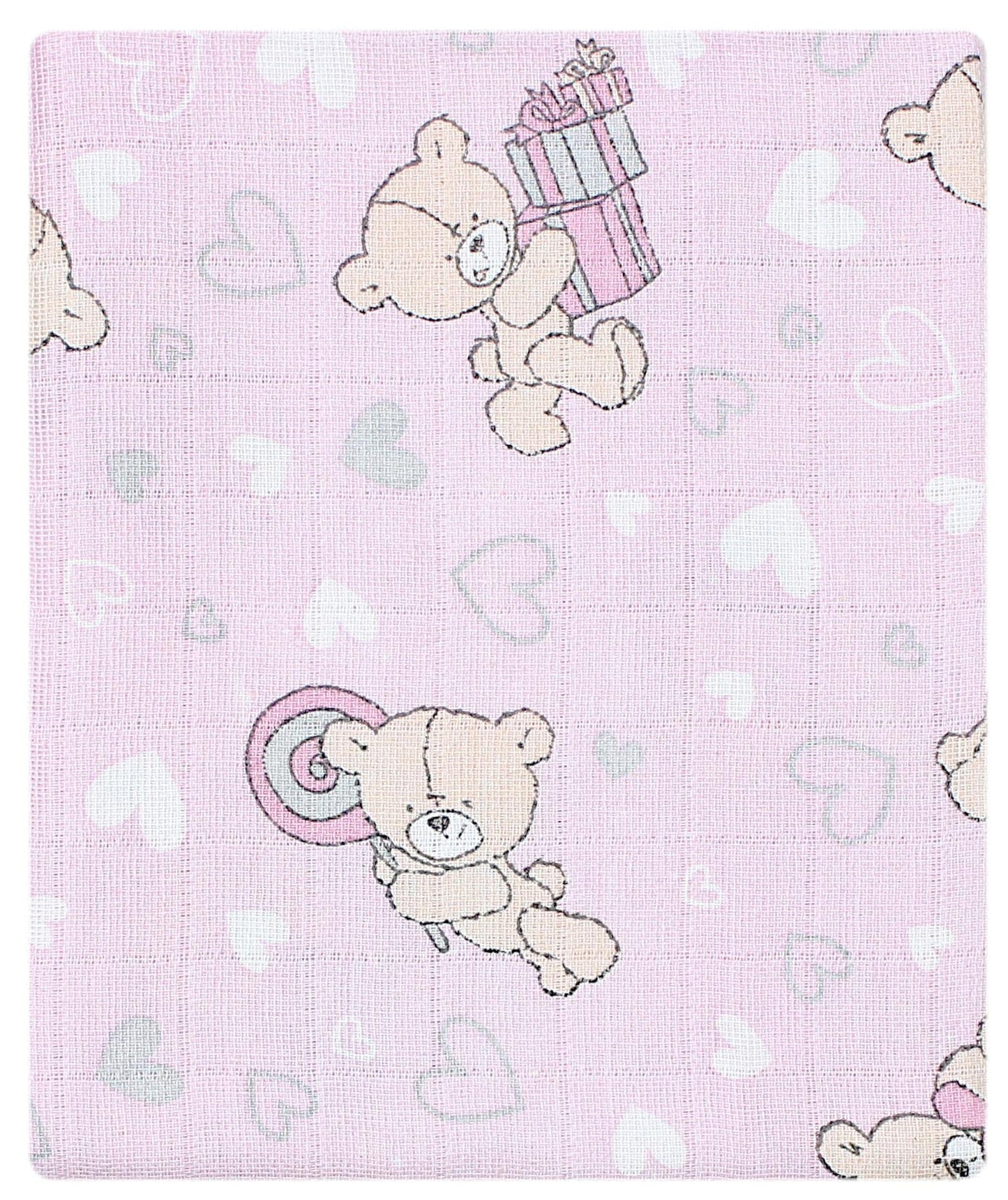TupTam Baby Mullwindeln Spucktücher 70x80 5er / 10er Pack, Farbe: Mädchen 5, Anzahl der Teile:: 5er Pack
