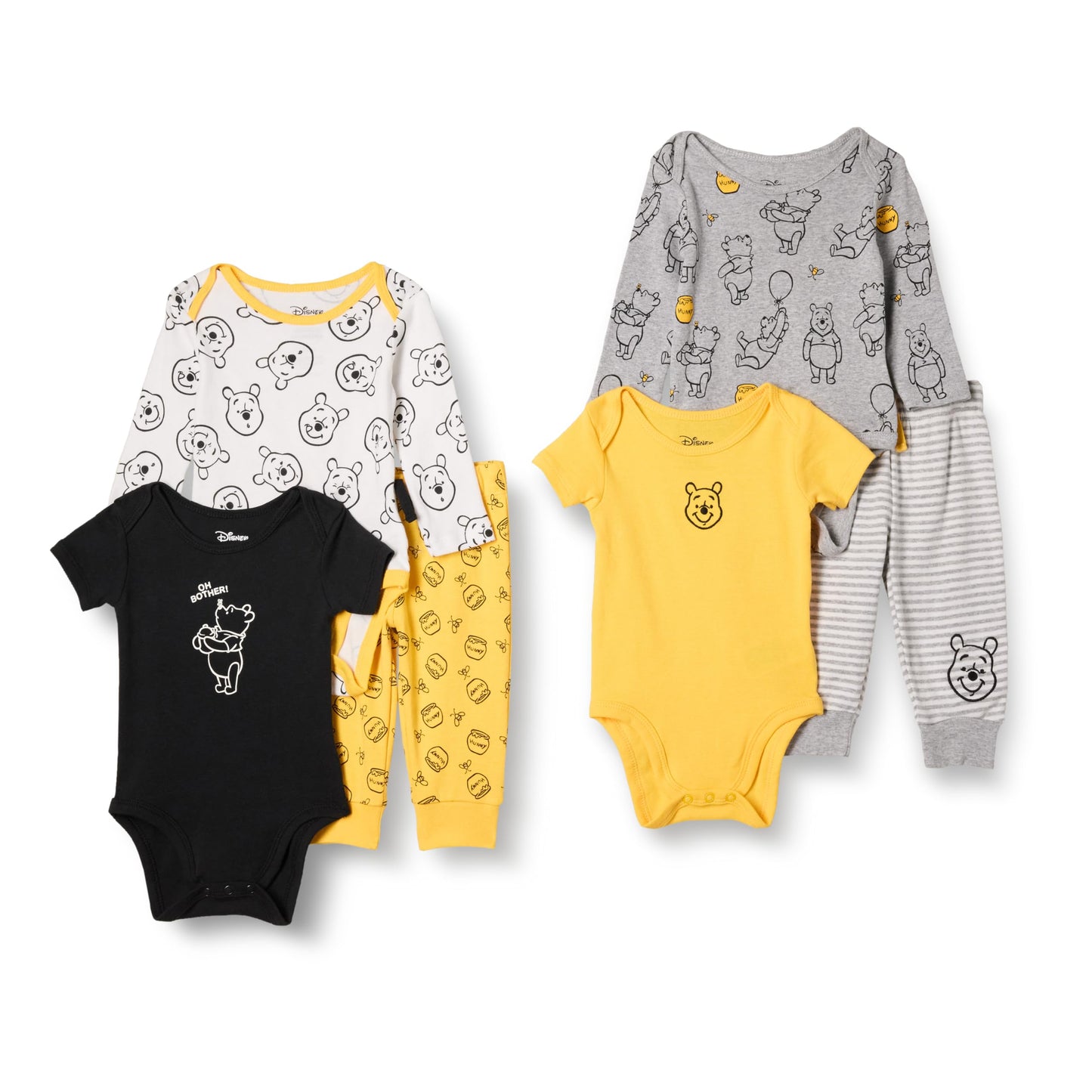 Essentials Disney | Marvel | Star Wars Unisex Baby 6-teiliges Outfit-Set, 6er-Pack