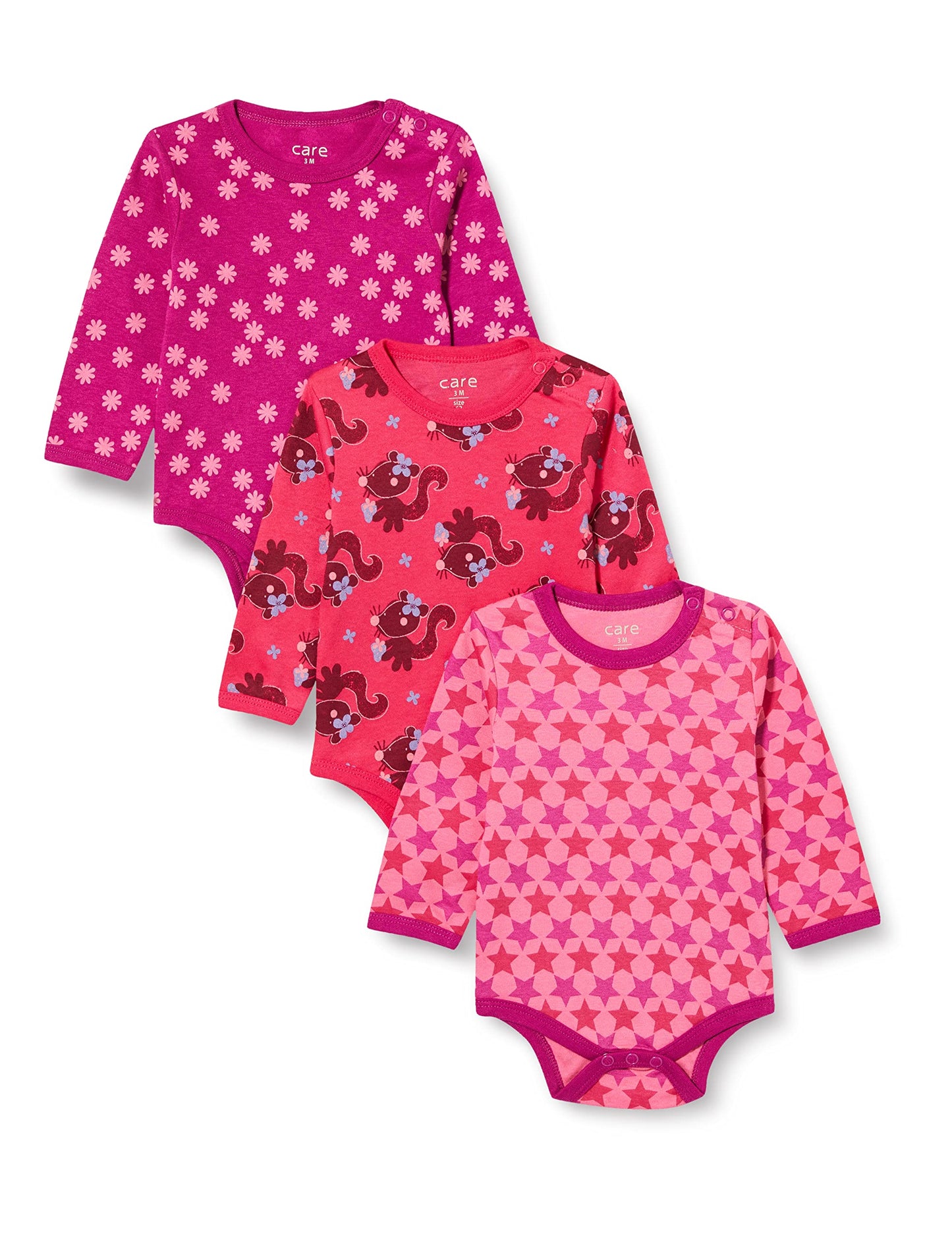 Unisex Baby Bodysuit, Langarm, 100% Baumwolle (3er und 6er Pack)