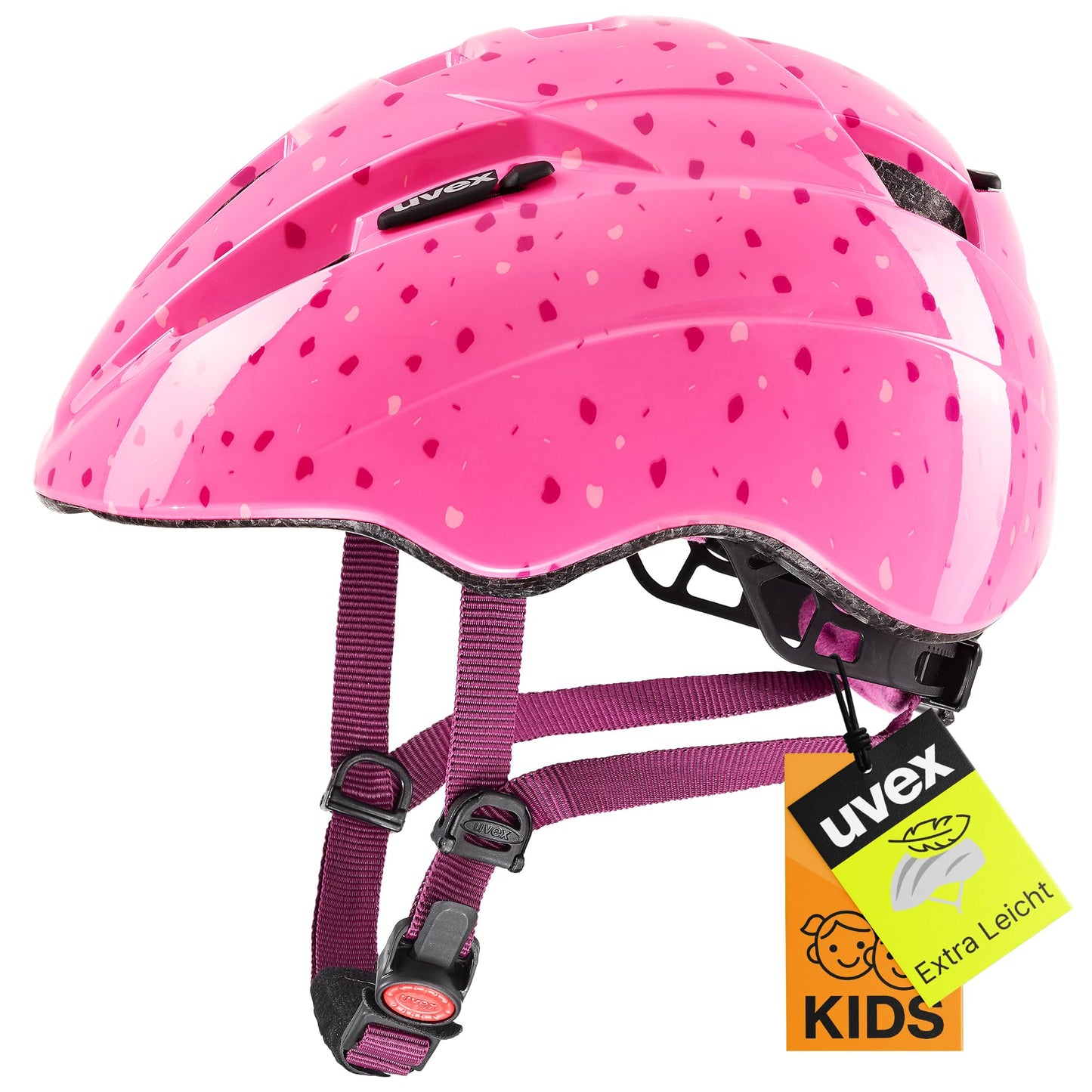 uvex Kid 2 - Lightweight bicycle helmet for children - individual size adjustment - expandable with LED light 