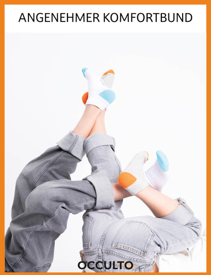 Occulto Mädchen & Jungen Sneaker Socken 10er Pack (Modell: Piccolo)