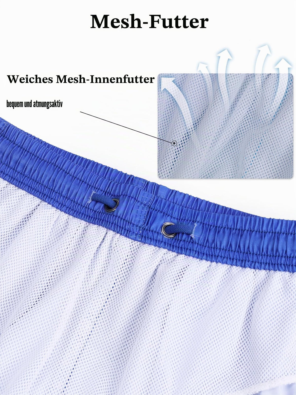 Badehose Jungen Farbverlauf Badeshorts mit Meshfutter und Verstellbarem Tunnelzug